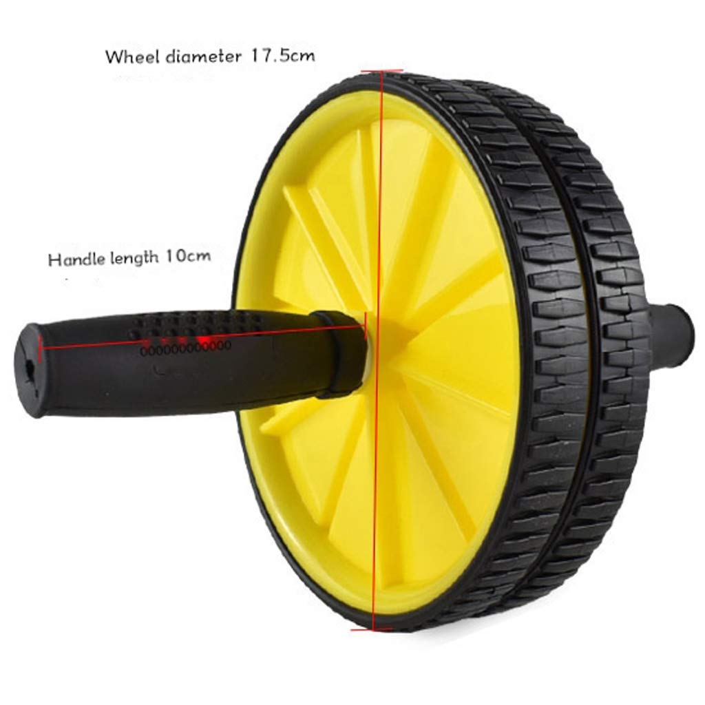 Dual-Wheel Ab Roller with Anti-Slip Handles for Core Training