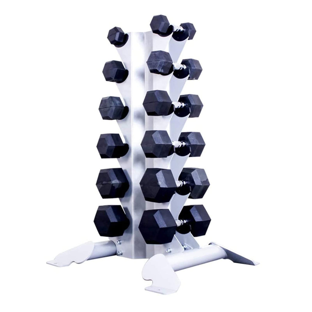 BELUND 6-Tier 800 lb Dumbbell and Kettlebell Storage Rack