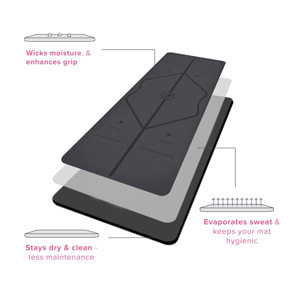 Liforme Original Yoga Mat with Alignment System and Bag