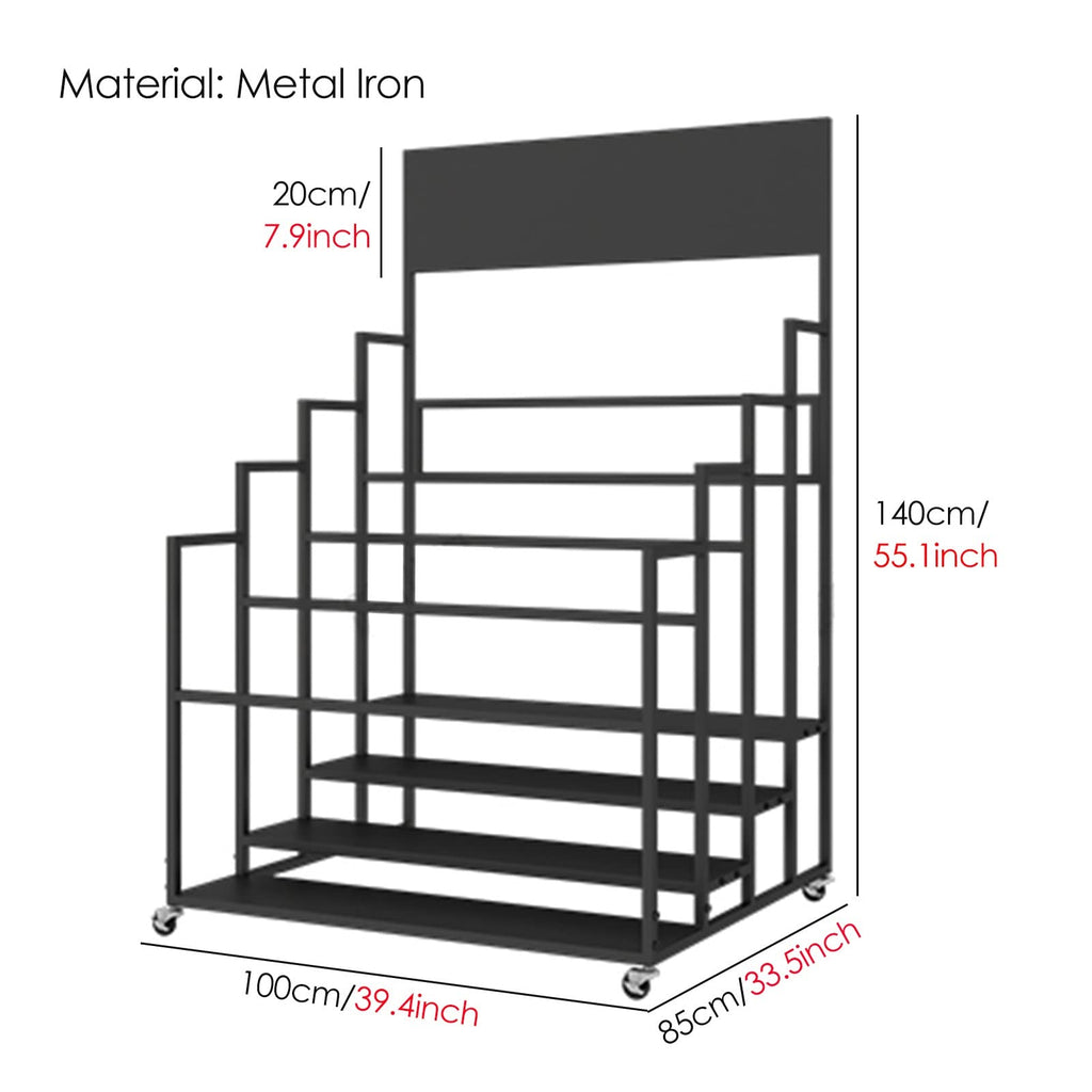 3-Tier Rolling Yoga Mat and Fitness Equipment Rack