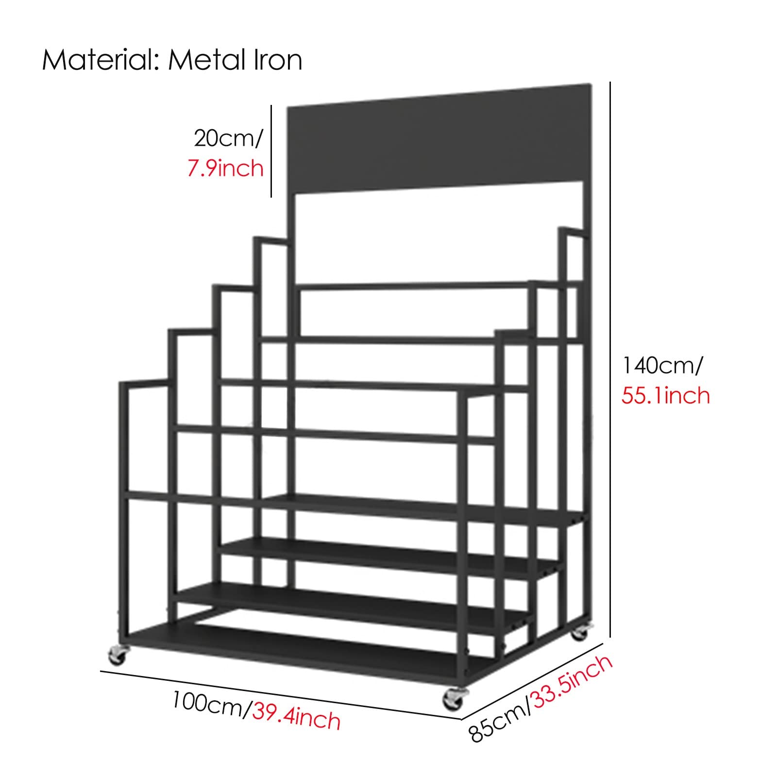 3-Tier Rolling Yoga Mat and Fitness Equipment Rack