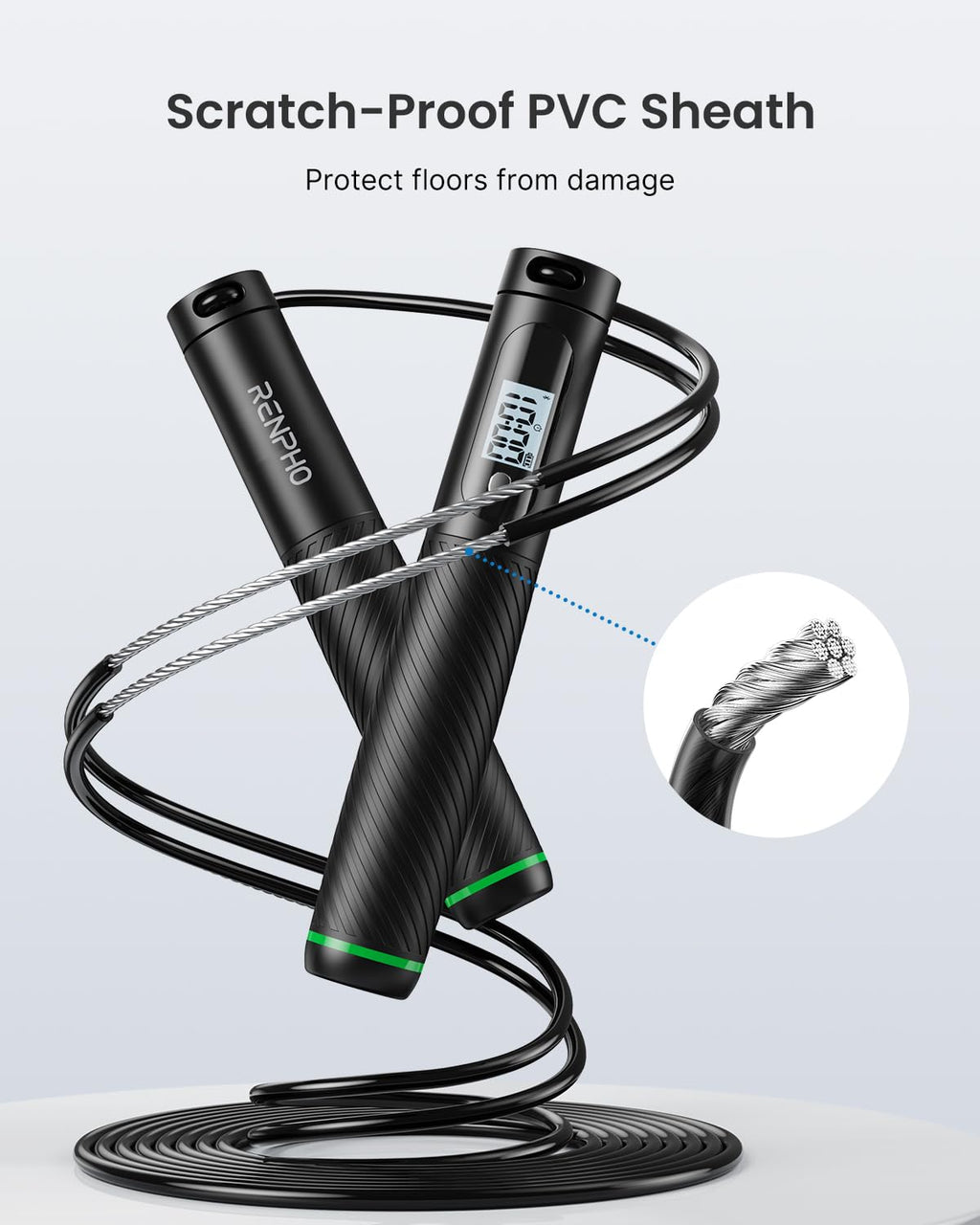 RENPHO Smart Jump Rope with App Tracking and Counter