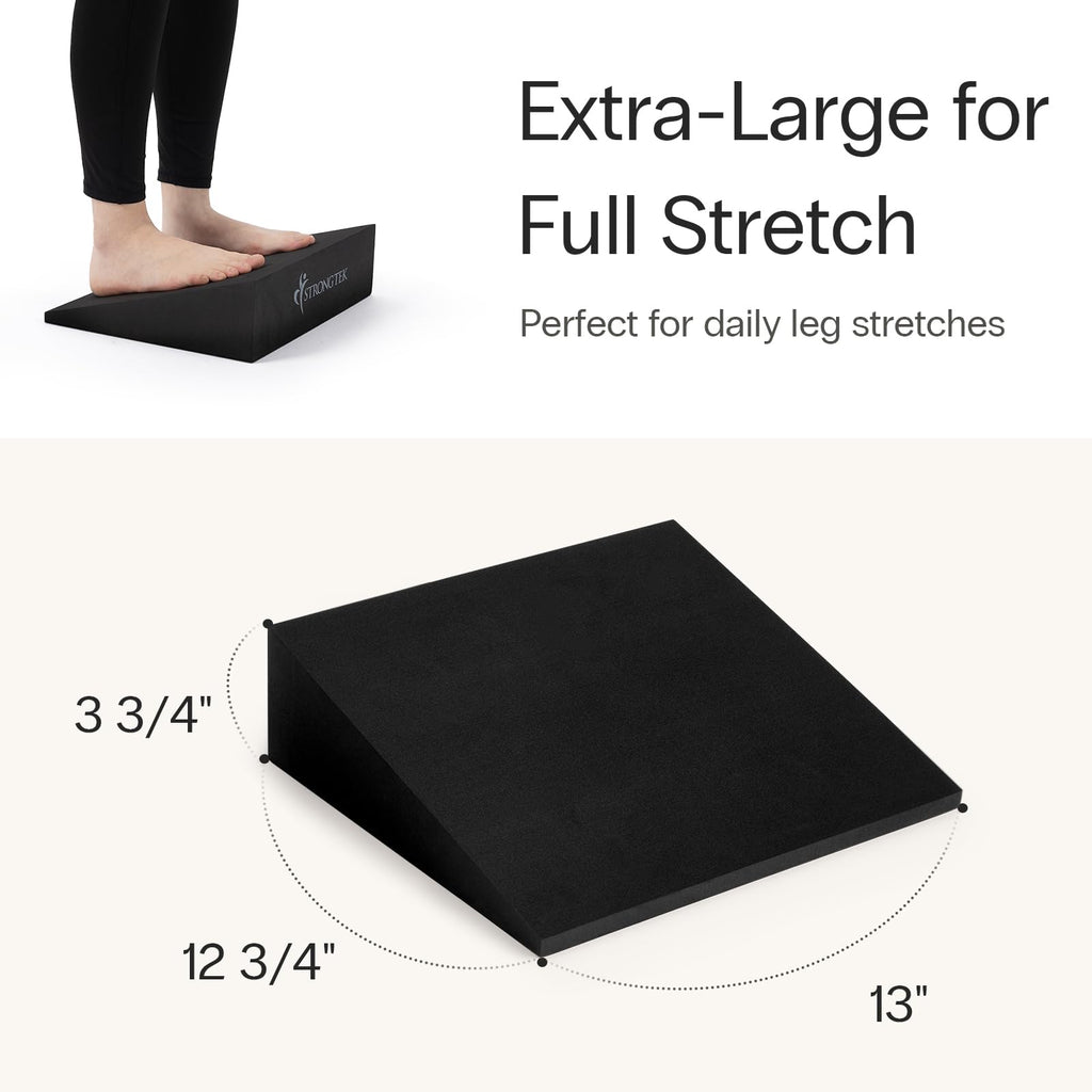 StrongTek XL Foam Yoga Wedge Blocks with 16.5° Incline
