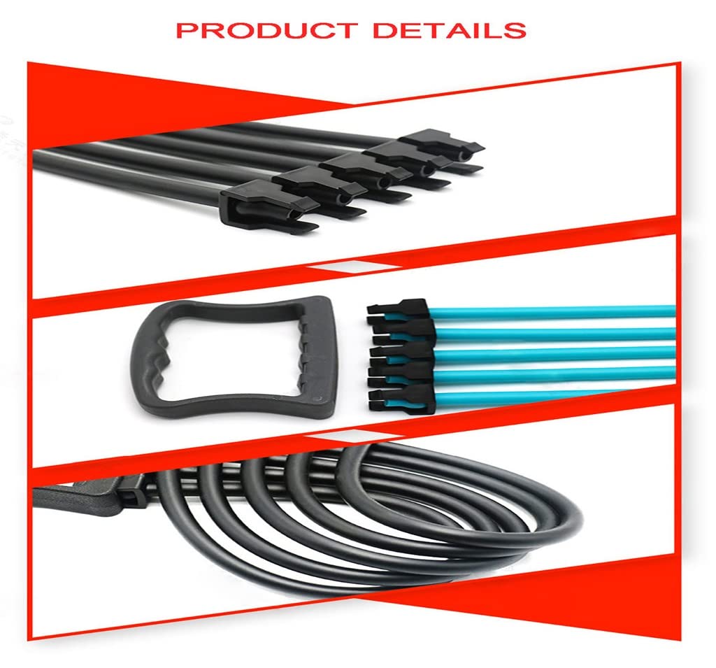 TEOYETTSF Five-Tube Latex Chest Expander for Strength Training