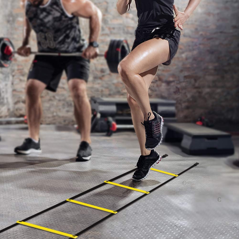 GHB Pro 20-Foot 12-Rung Agility Ladder with Carry Bag