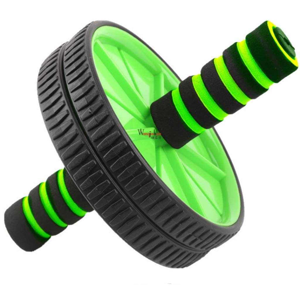 Dual-Wheel Ab Roller with Anti-Slip Handles for Core Training