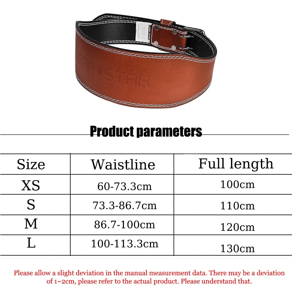 Professional Leather Weightlifting Belt for Back Support