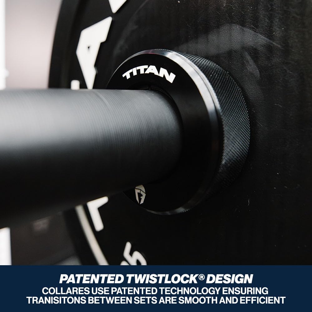 Titan Fitness TwistLock Pro Aluminum Barbell Collar Set