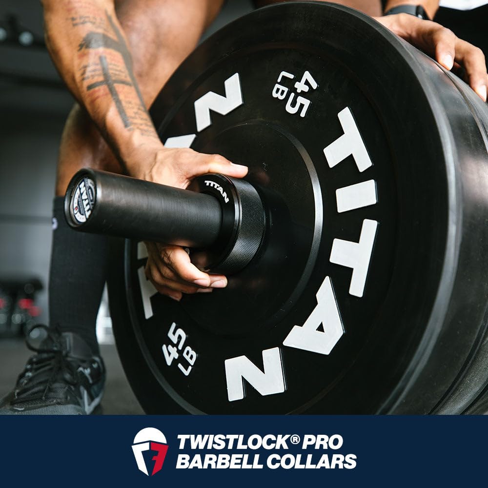 Titan Fitness TwistLock Pro Aluminum Barbell Collar Set