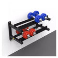 Heavy-Duty 2-Tier Wall-Mounted Dumbbell Storage Rack