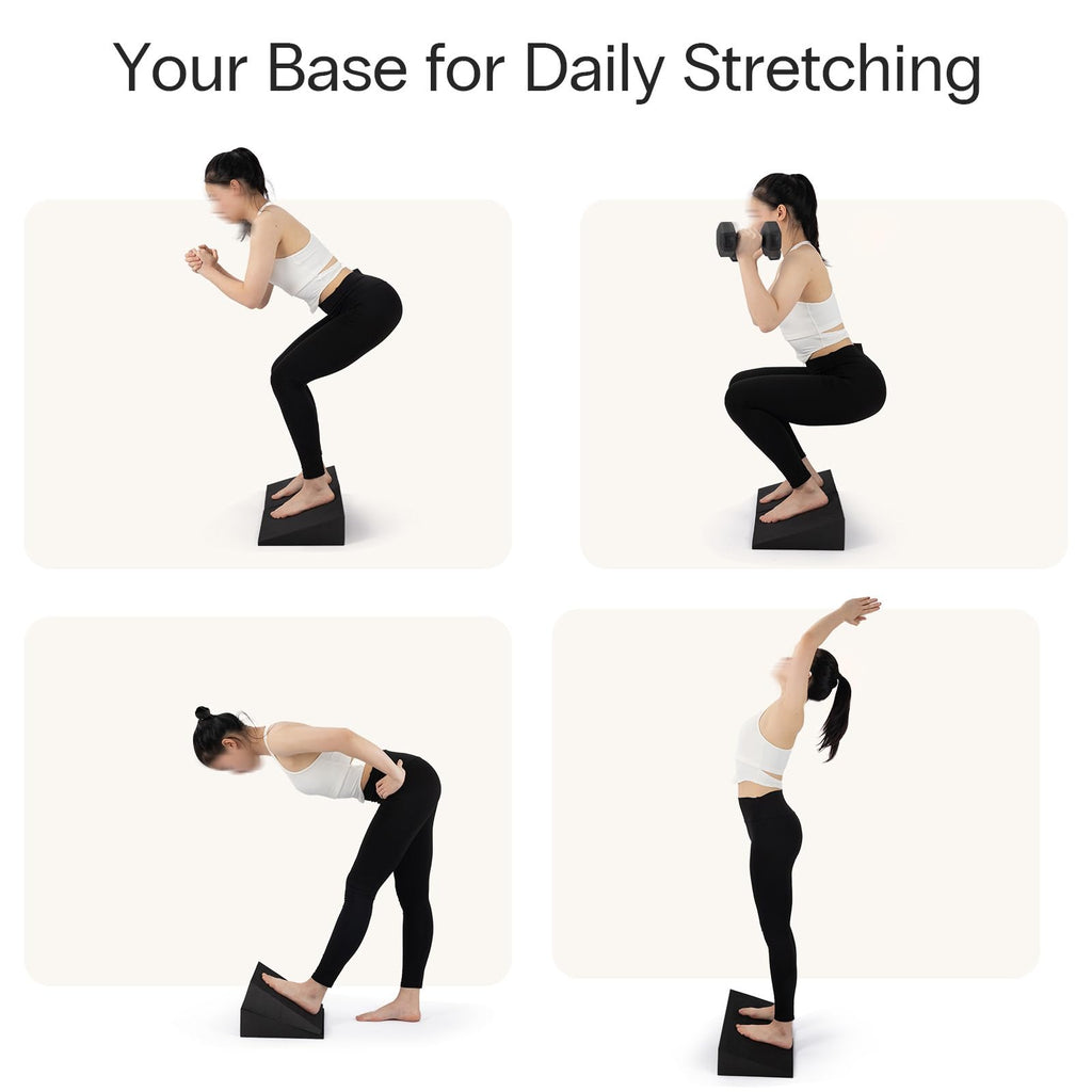 StrongTek XL Foam Yoga Wedge Blocks with 16.5° Incline