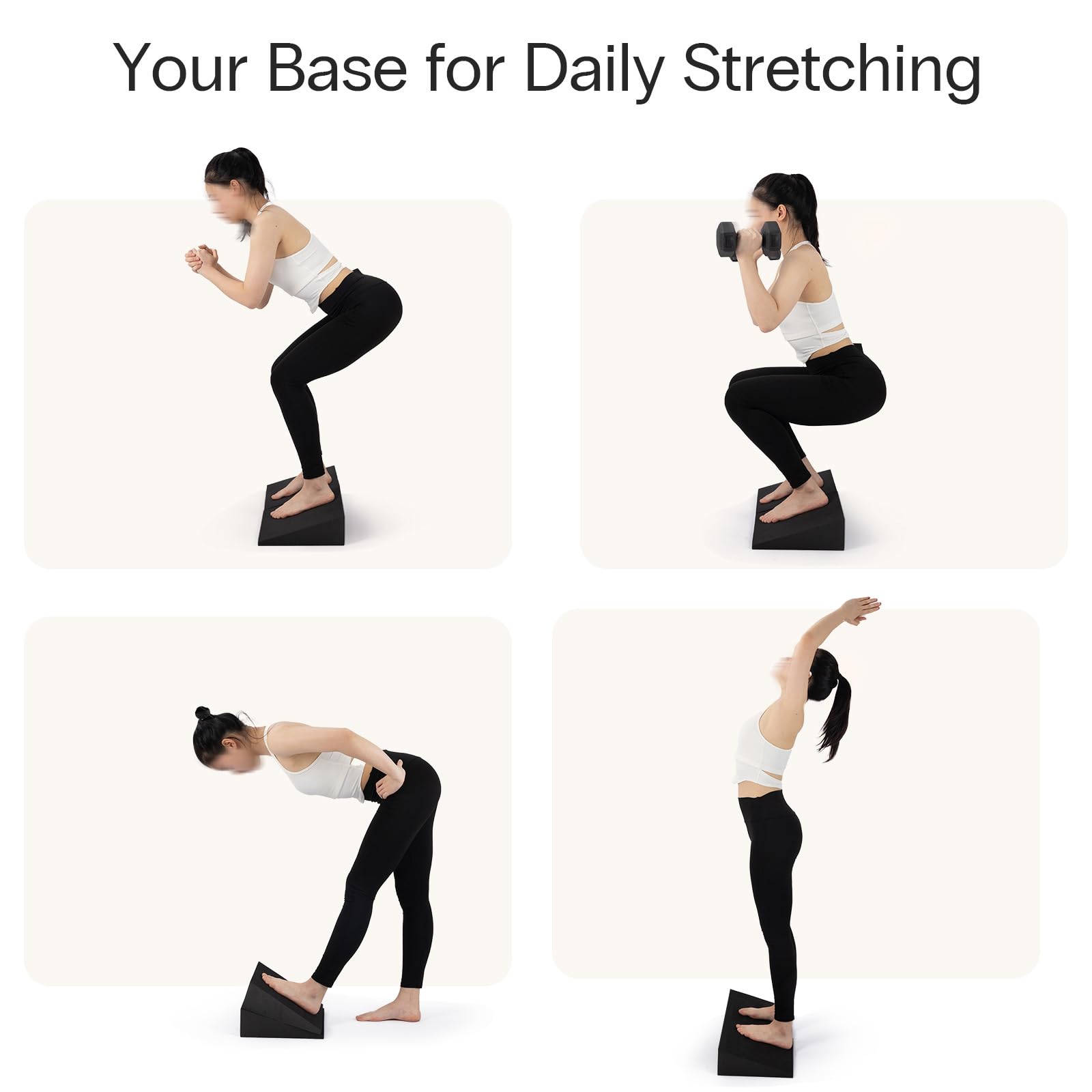 StrongTek XL Foam Yoga Wedge Blocks with 16.5° Incline
