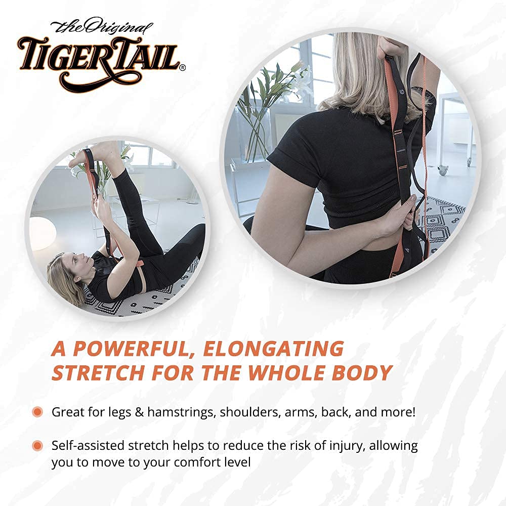 Tiger Tail 4-Piece Massage Roller and Stretching Bundle