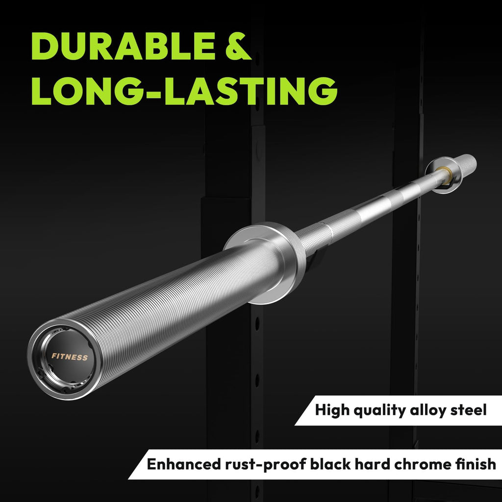 HANDBODE 7-Foot 45 lb Olympic Barbell, 1,000 lb Capacity
