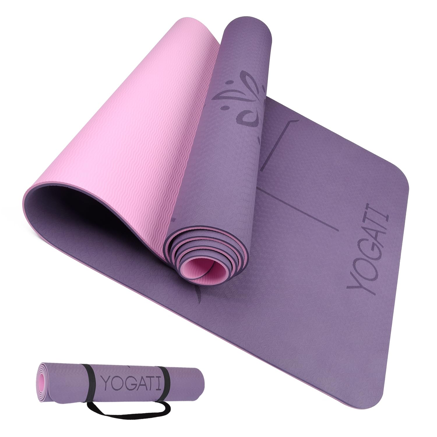 Eunzel 2-Pack Non-Slip Hot Yoga Towels with Grip Dots