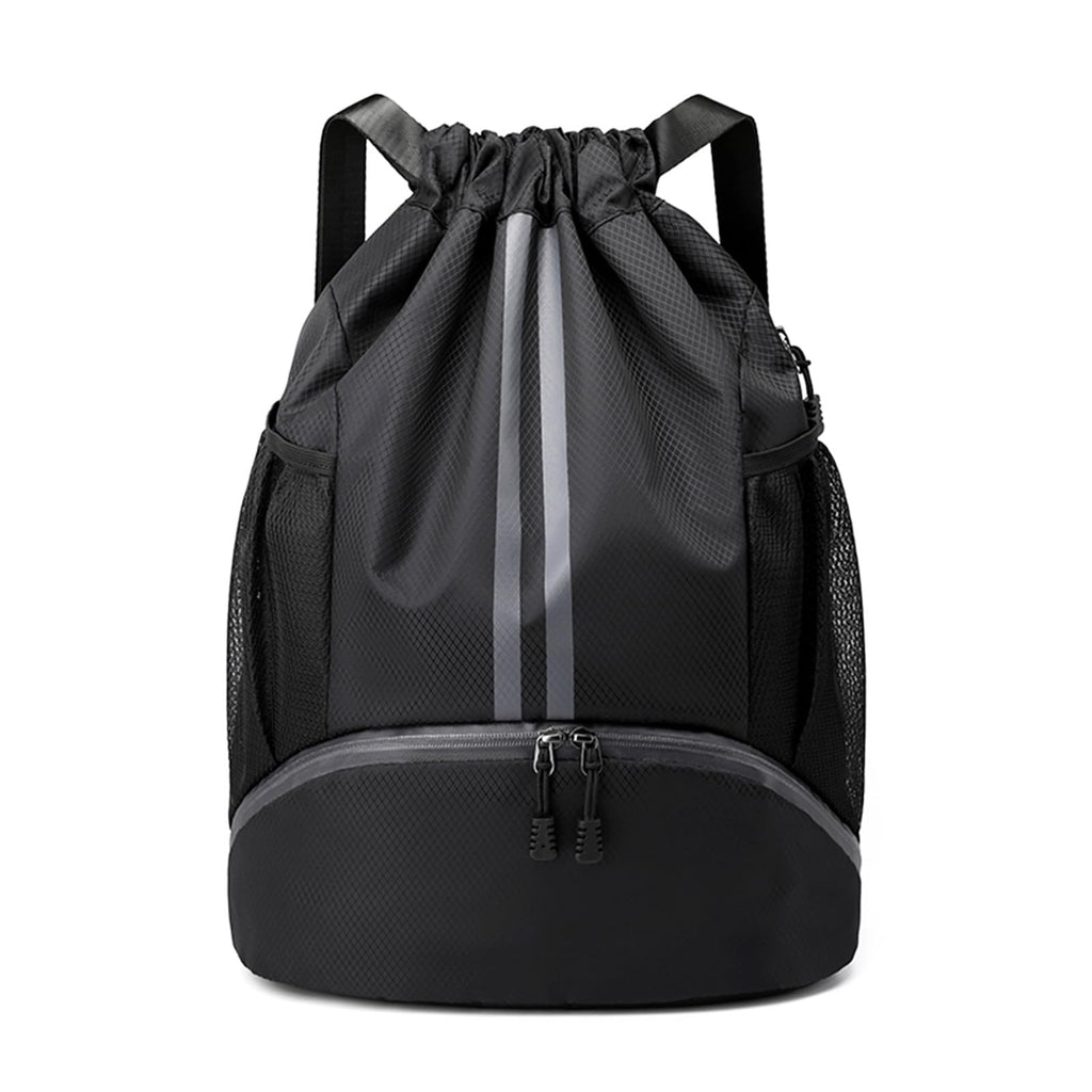 JELUTAR Drawstring Gym Backpack with Shoe Compartment