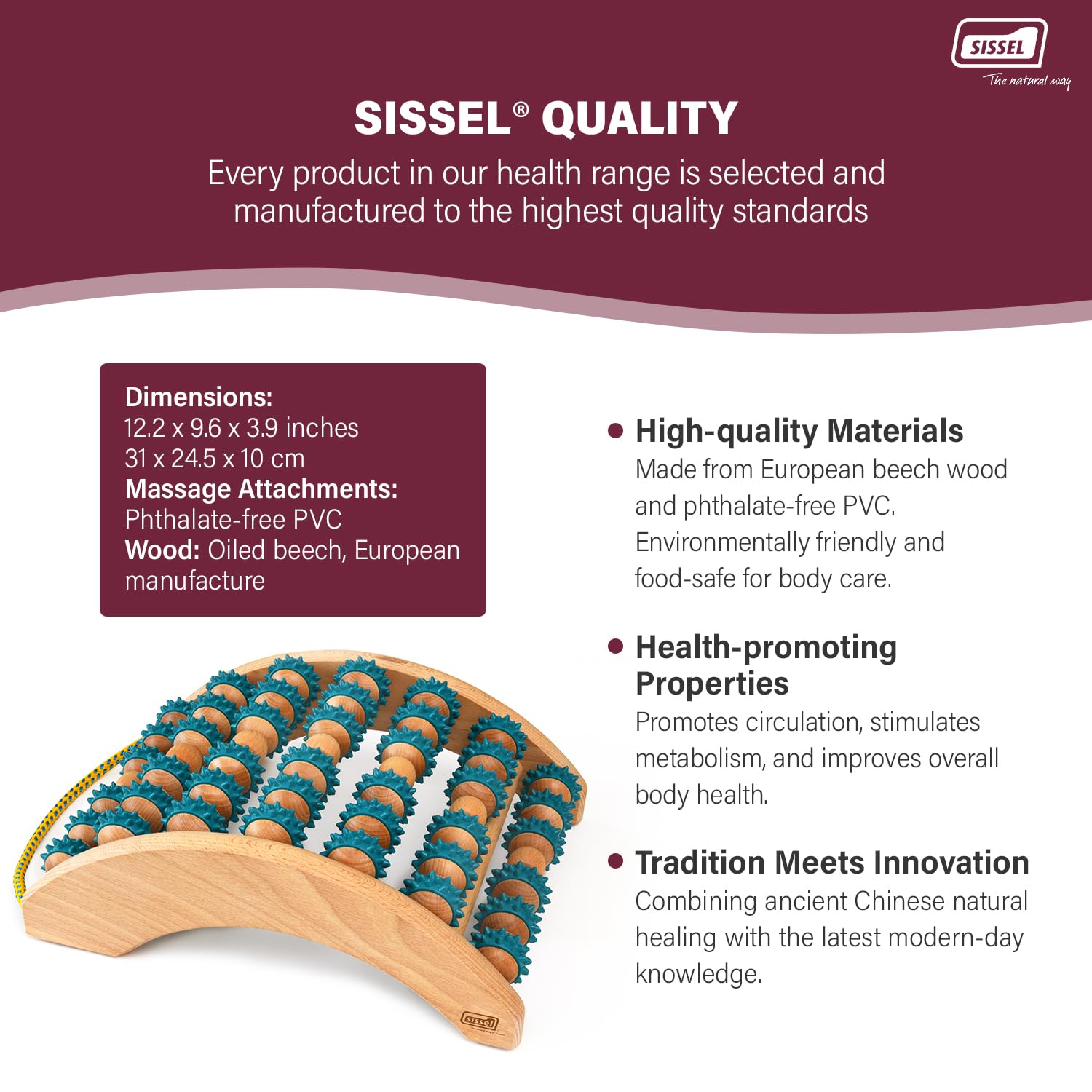 SISSEL Fit-Roller Uno Foot Roller for Muscle Relief
