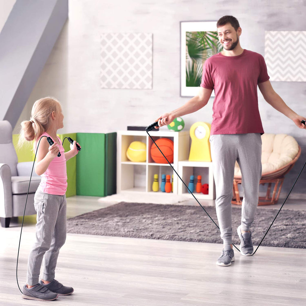 Tangle-Free Speed Jump Rope with Adjustable Foam Handles