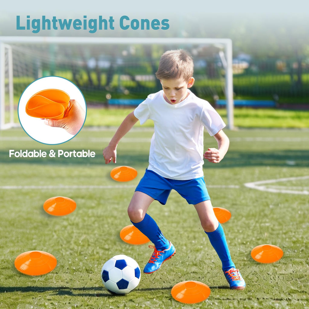 OLIXIS Agility Training Set with Hurdles, Cones and Ladder