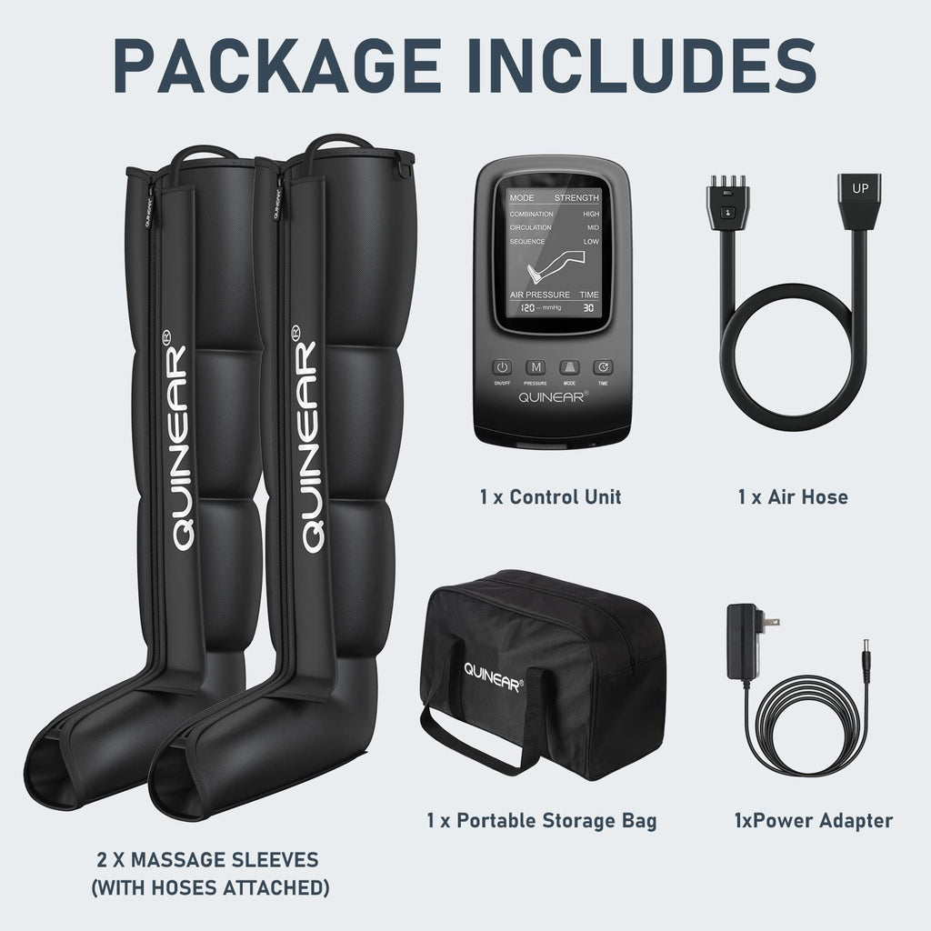 QUINEAR Sequential Compression Leg Recovery Boots