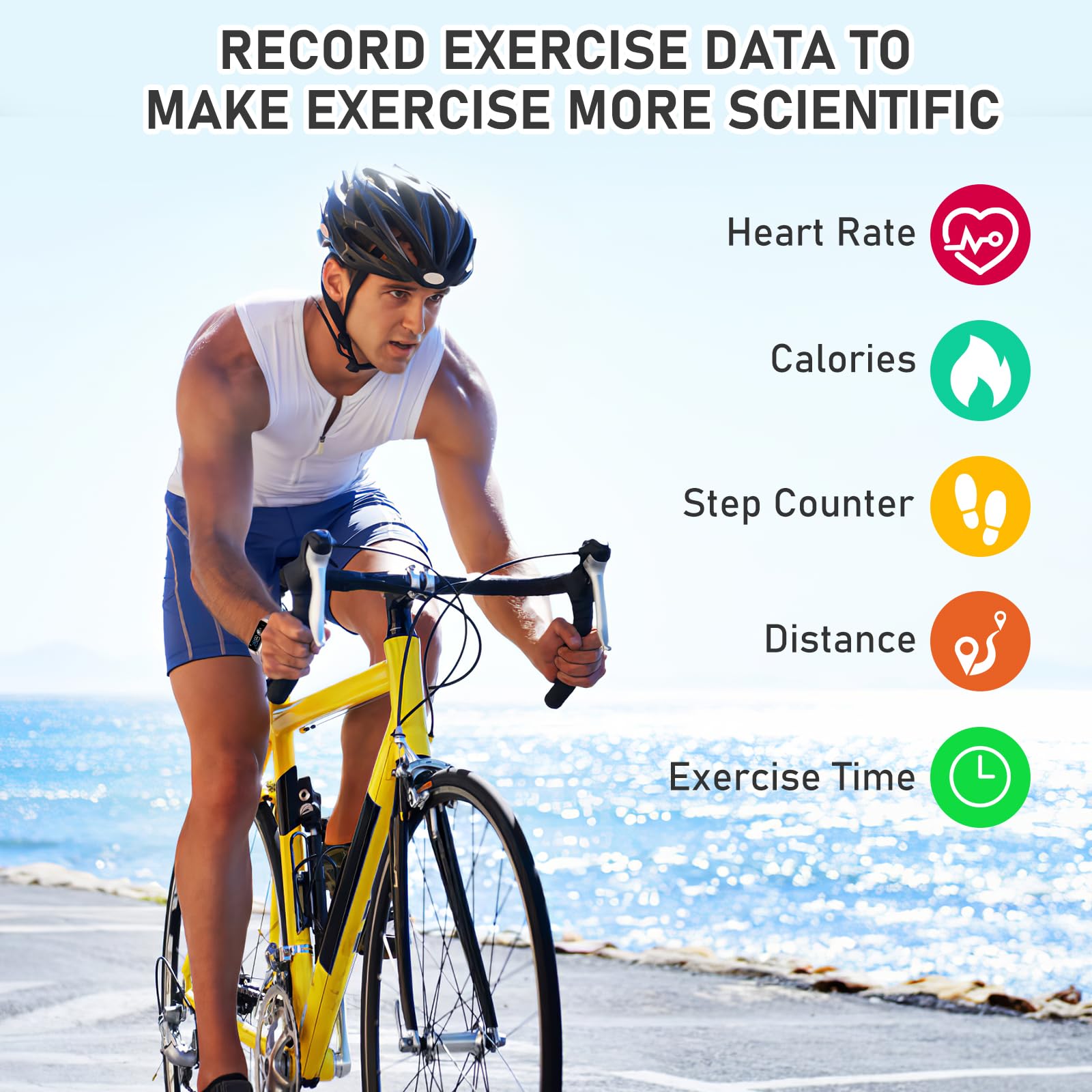 AMOLED Fitness Tracker with Heart Rate and Sleep Monitor