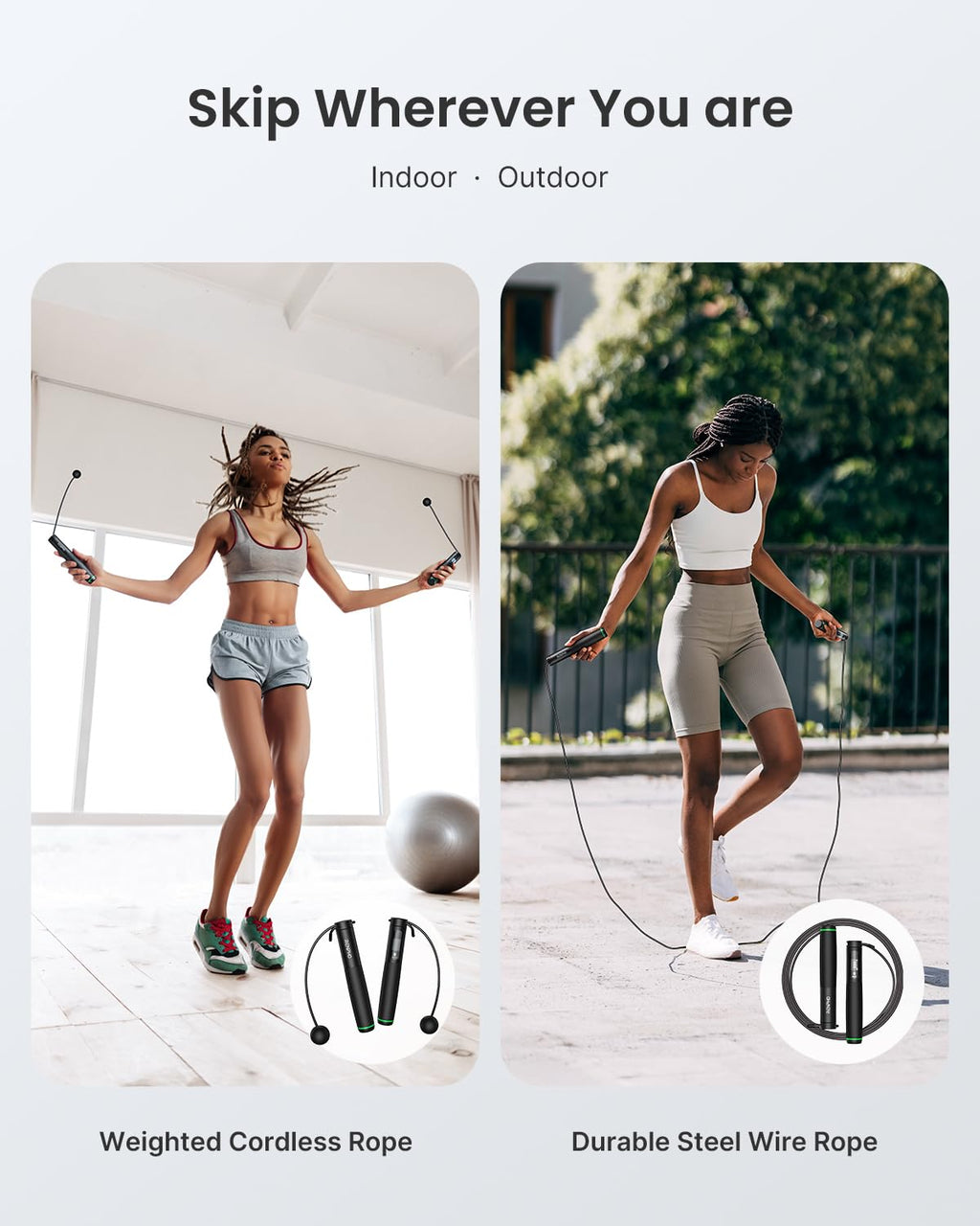 RENPHO Smart Jump Rope with App Tracking and Counter