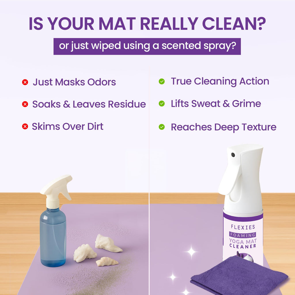 Flexies Plant-Based Foaming Yoga Mat Cleaning Kit