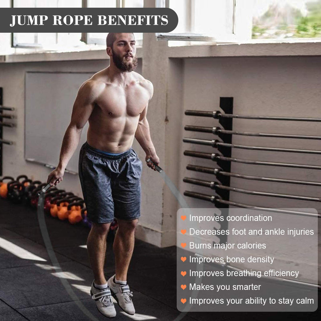 Redify 1 lb Weighted Jump Rope for Boxing and Cardio