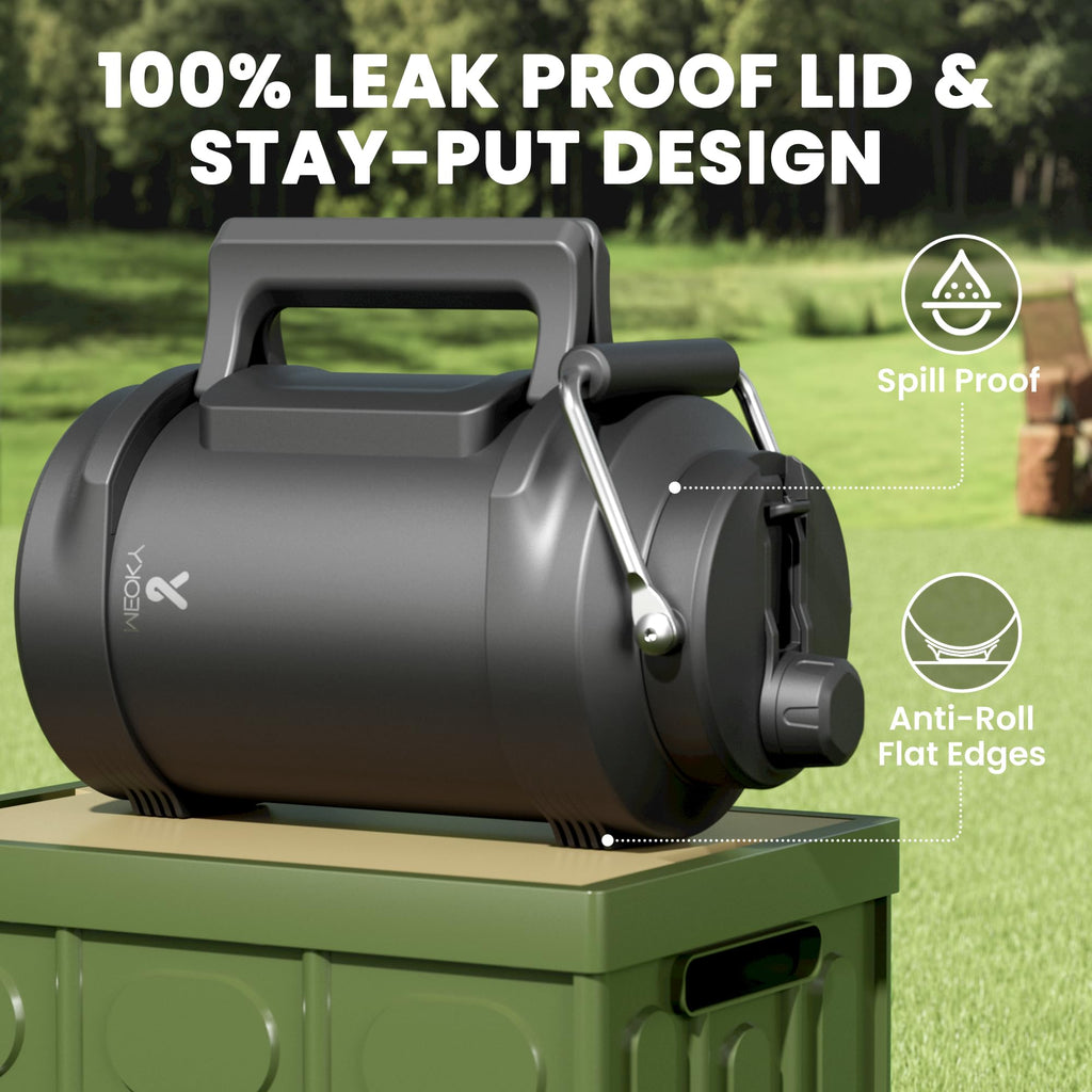 Meoky 1-Gallon Insulated Stainless Steel Water Jug