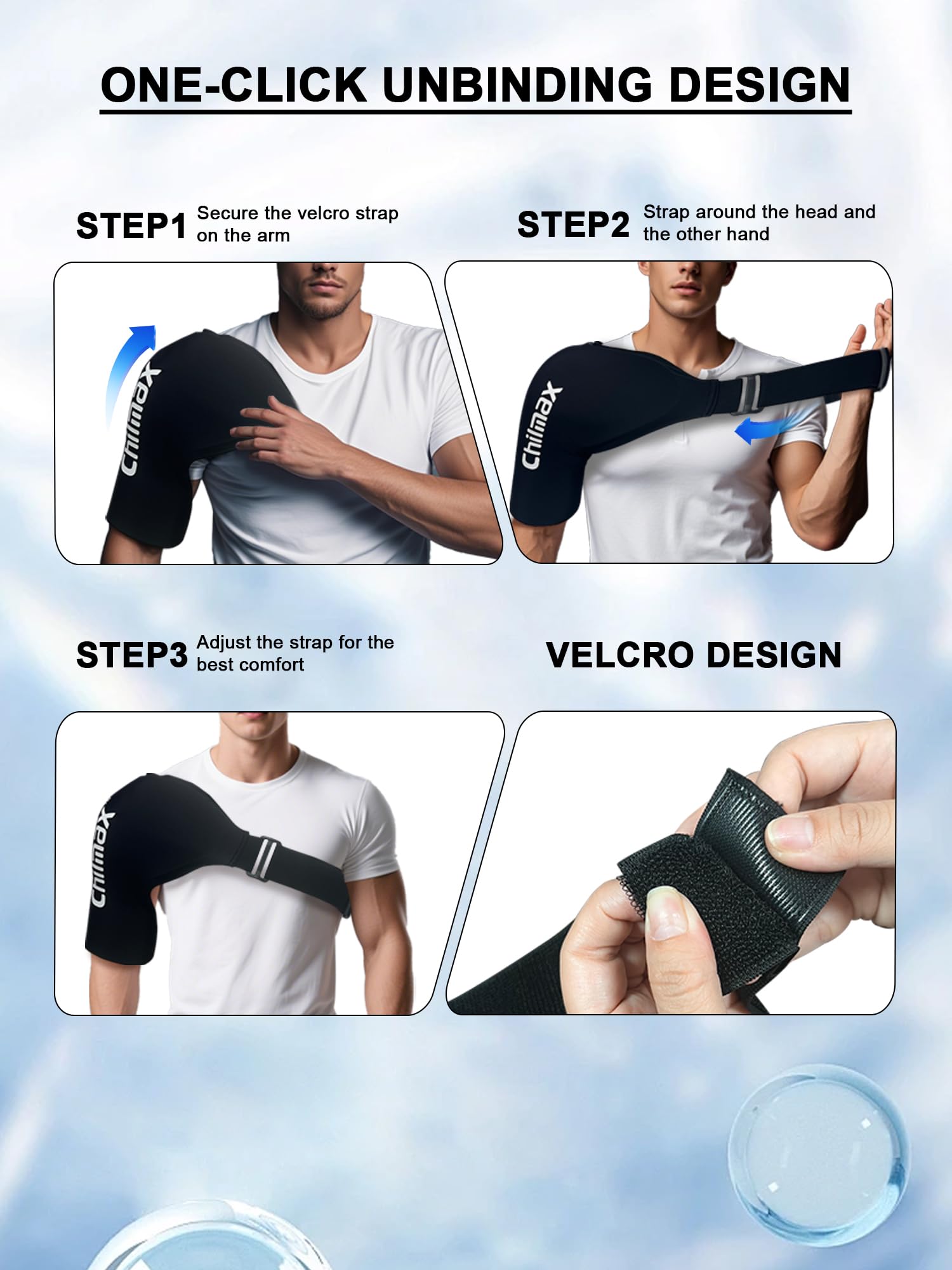 Chilmax Hot and Cold Shoulder Compression Therapy Wrap