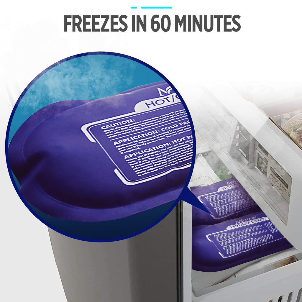 3-Piece Reusable Hot and Cold Gel Pack Set for Pain Relief