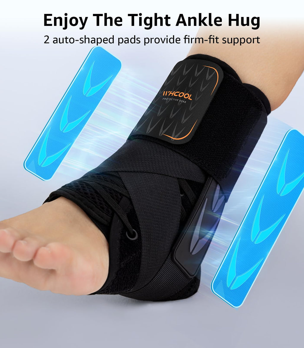 WHCOOL Quick-Lace Ankle Brace for Injury Recovery