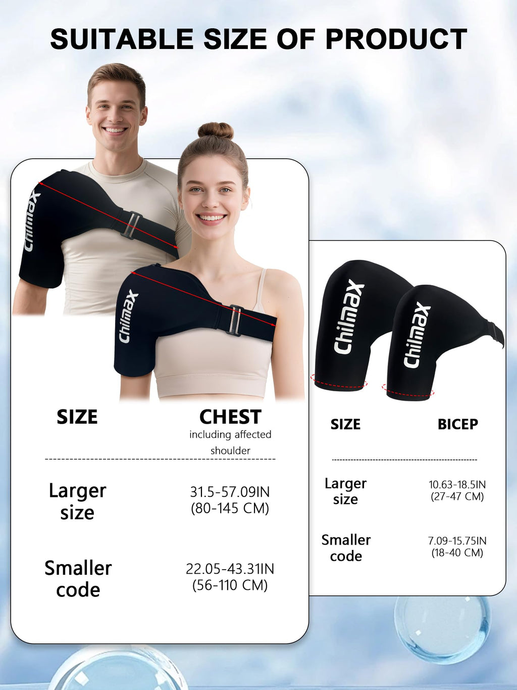 Chilmax Hot and Cold Shoulder Compression Therapy Wrap