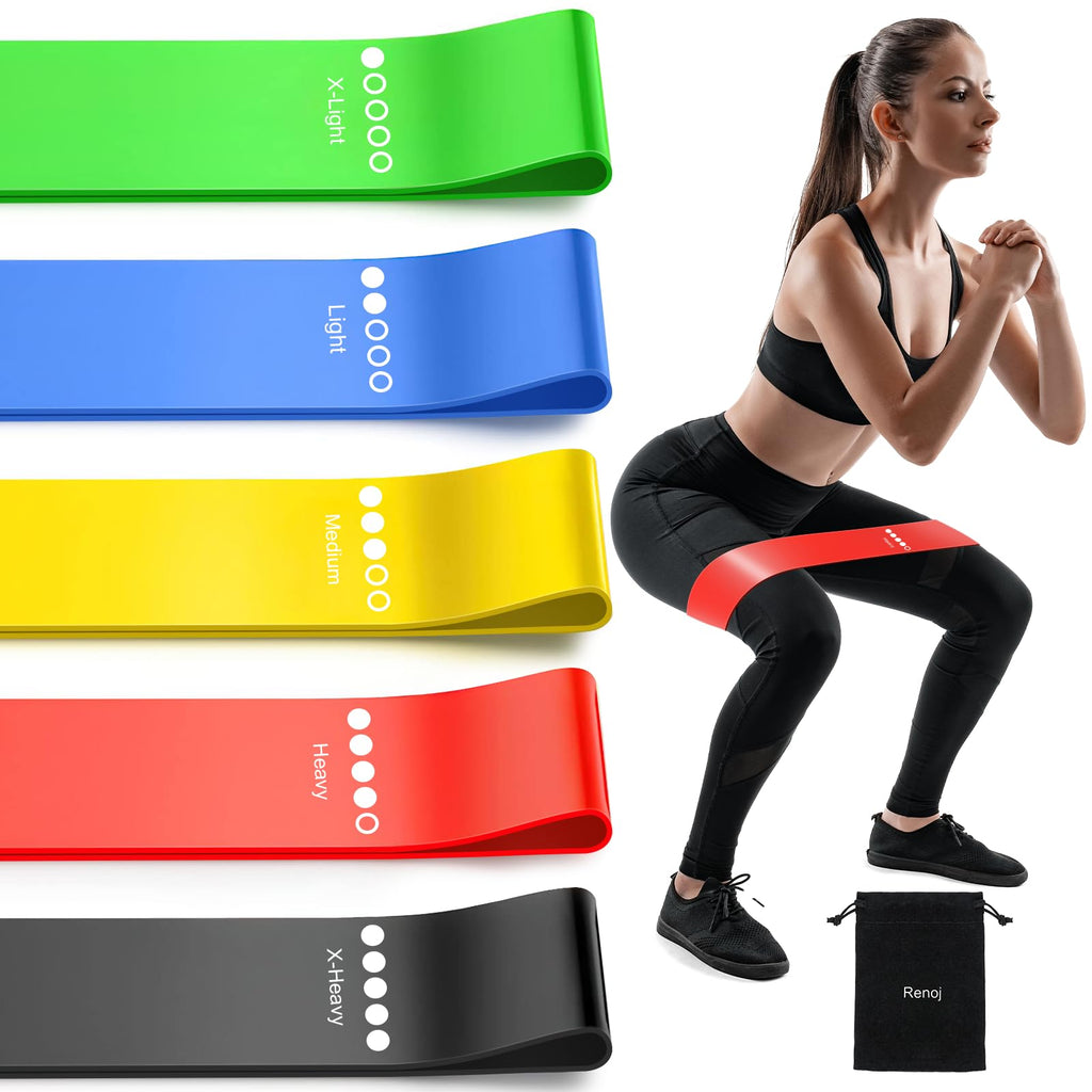 5-Pack Resistance Loop Bands for Full-Body Workouts