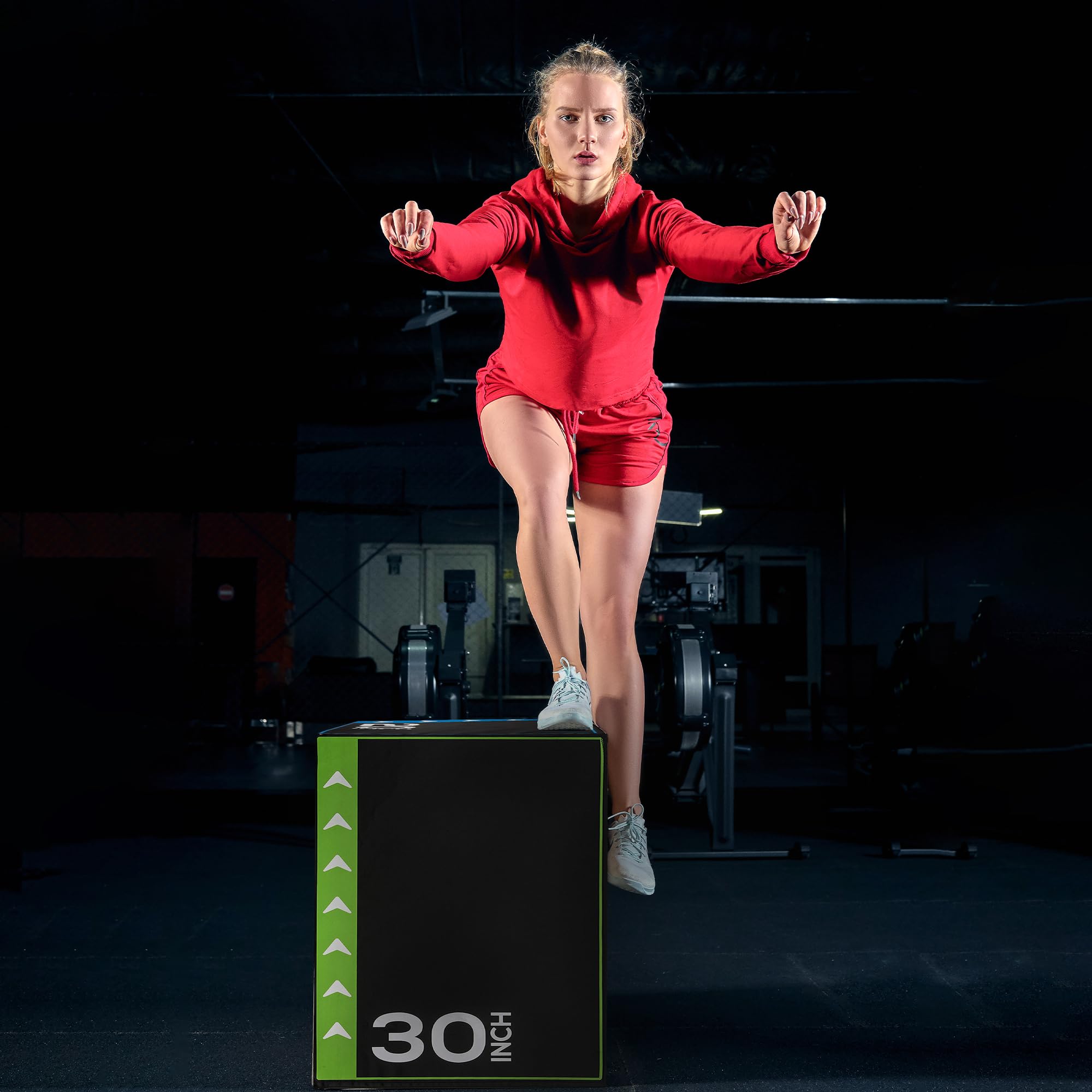 BalanceFrom 3-in-1 Foam Plyometric Jump Box, 20–30 Inch