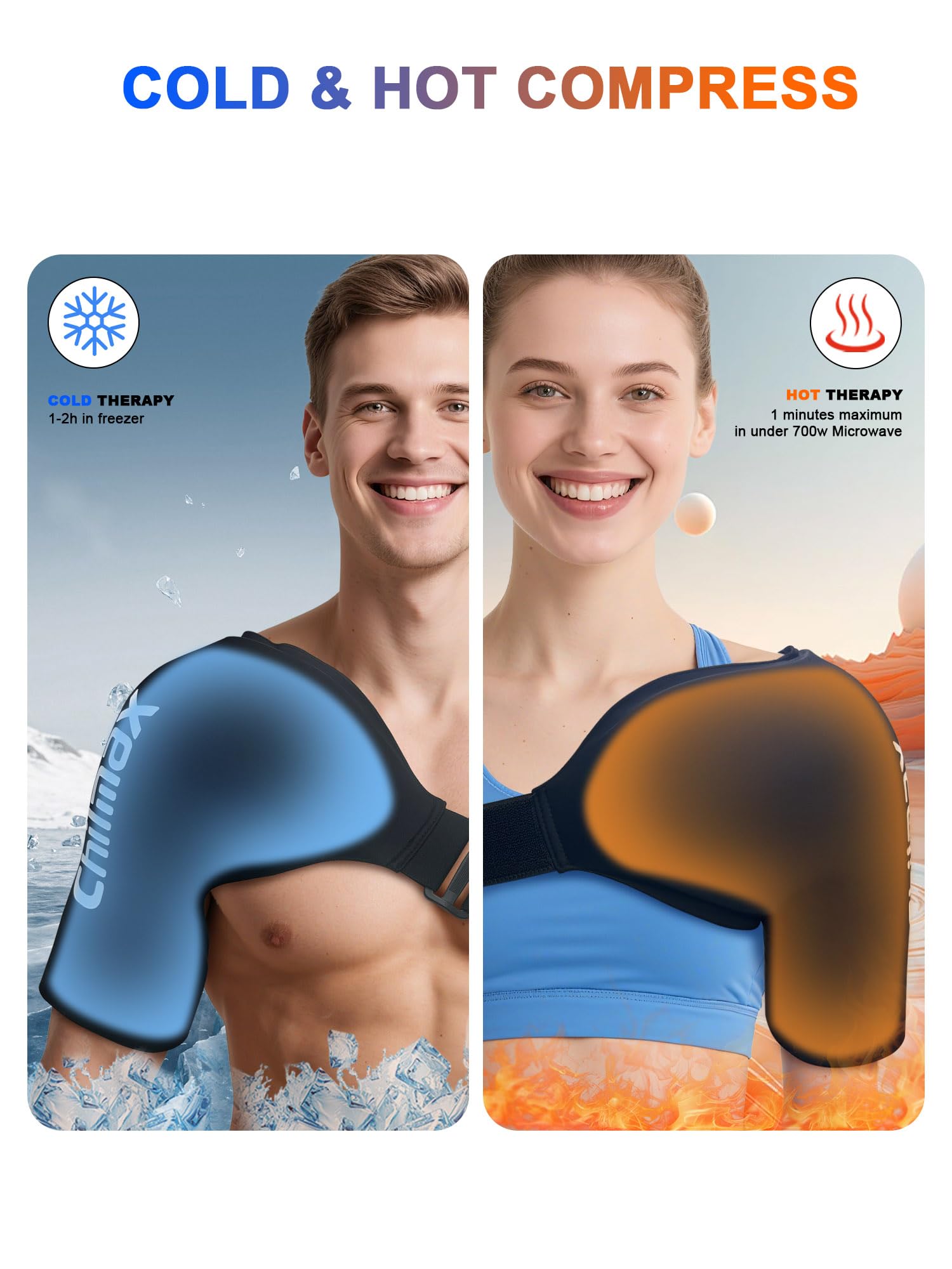 Chilmax Hot and Cold Shoulder Compression Therapy Wrap