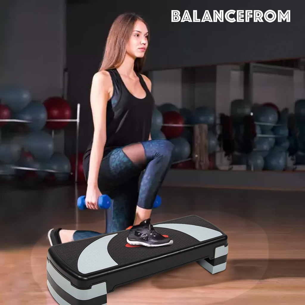 BalanceFrom Adjustable Aerobic Step Platform Trainer