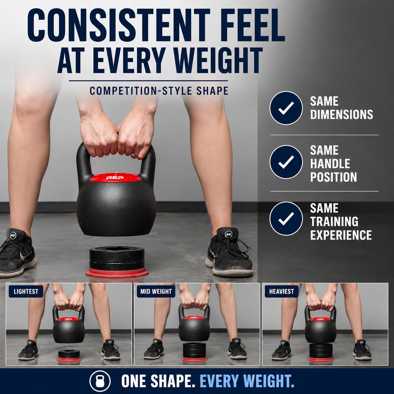 REP Fitness 40 lb Adjustable Kettlebell for Home Gym