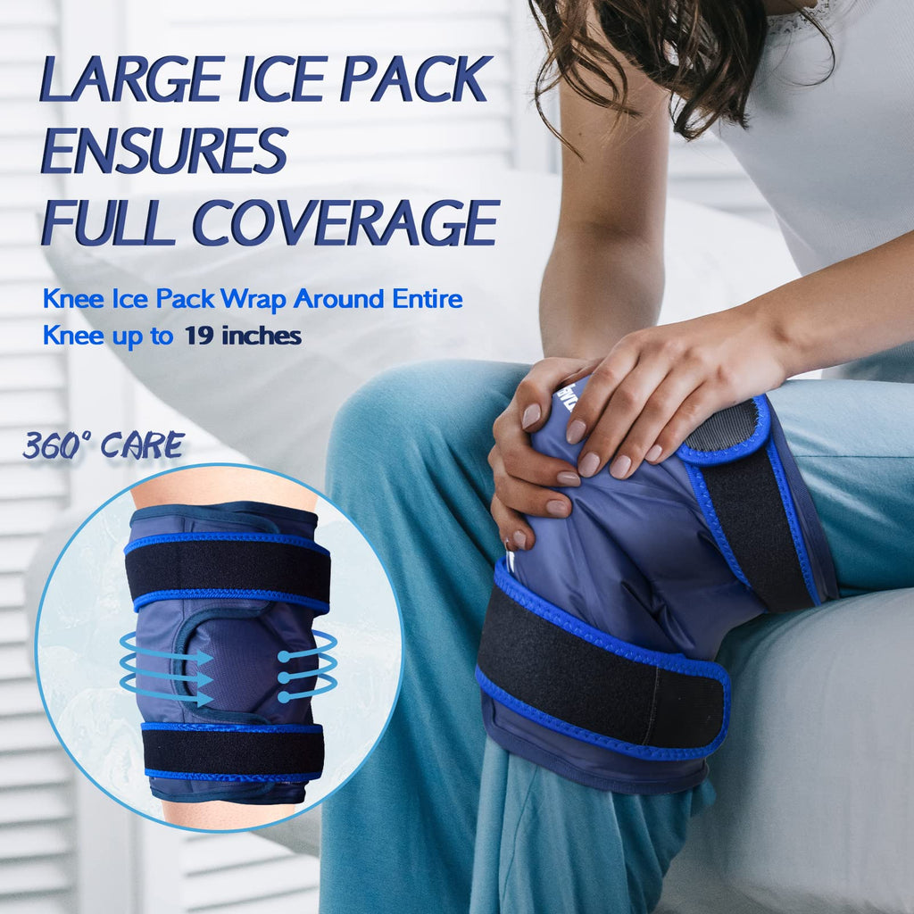 KingPavonini XXL Reusable Knee Ice Pack Wrap