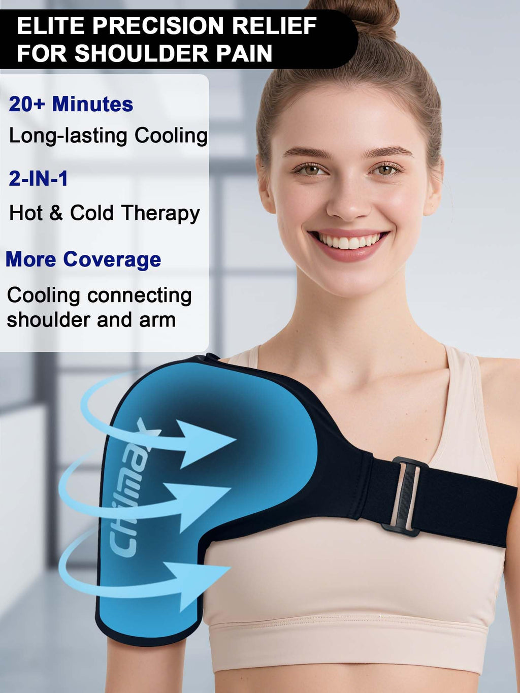 Chilmax Hot and Cold Shoulder Compression Therapy Wrap