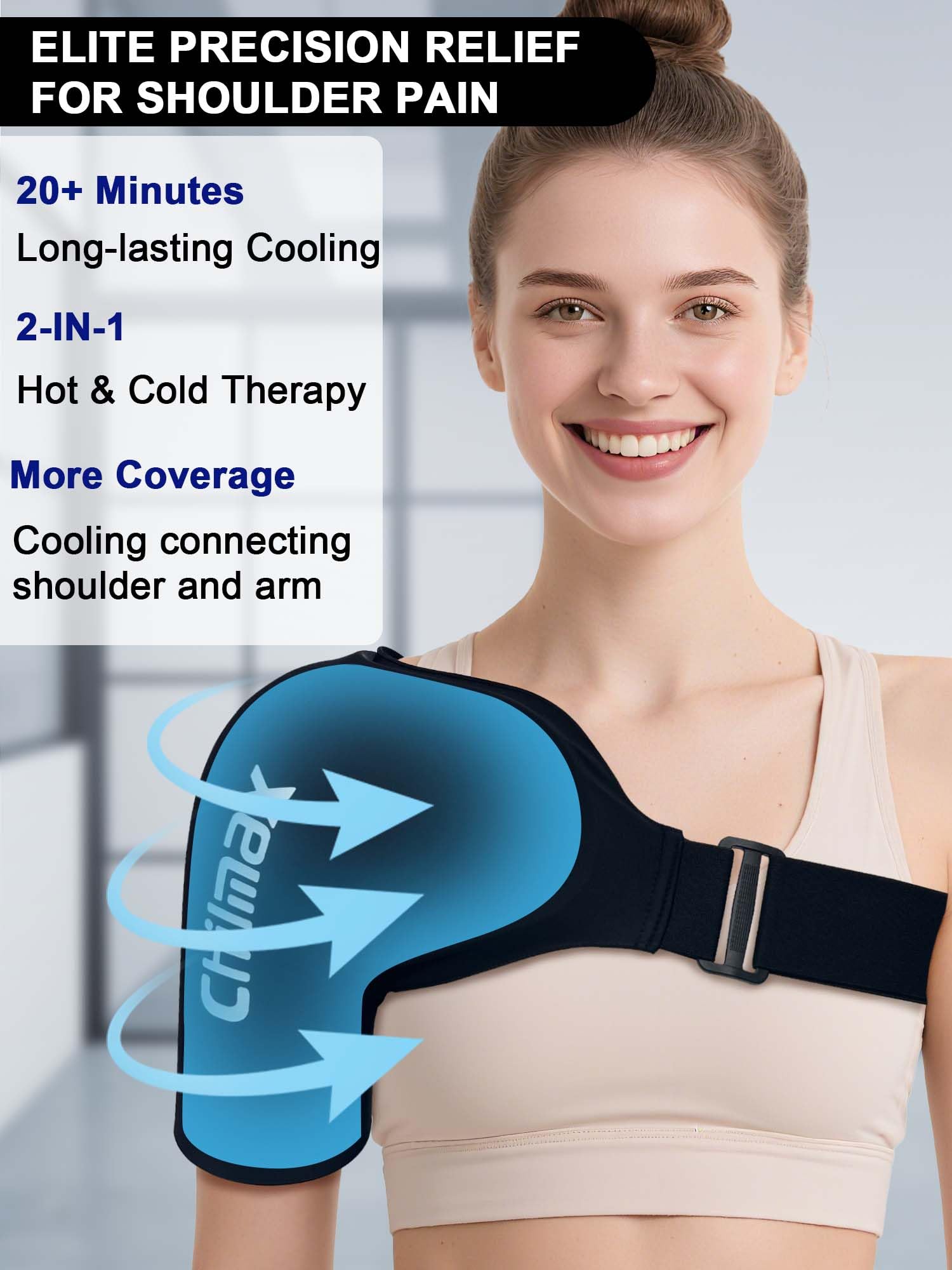 Chilmax Hot and Cold Shoulder Compression Therapy Wrap