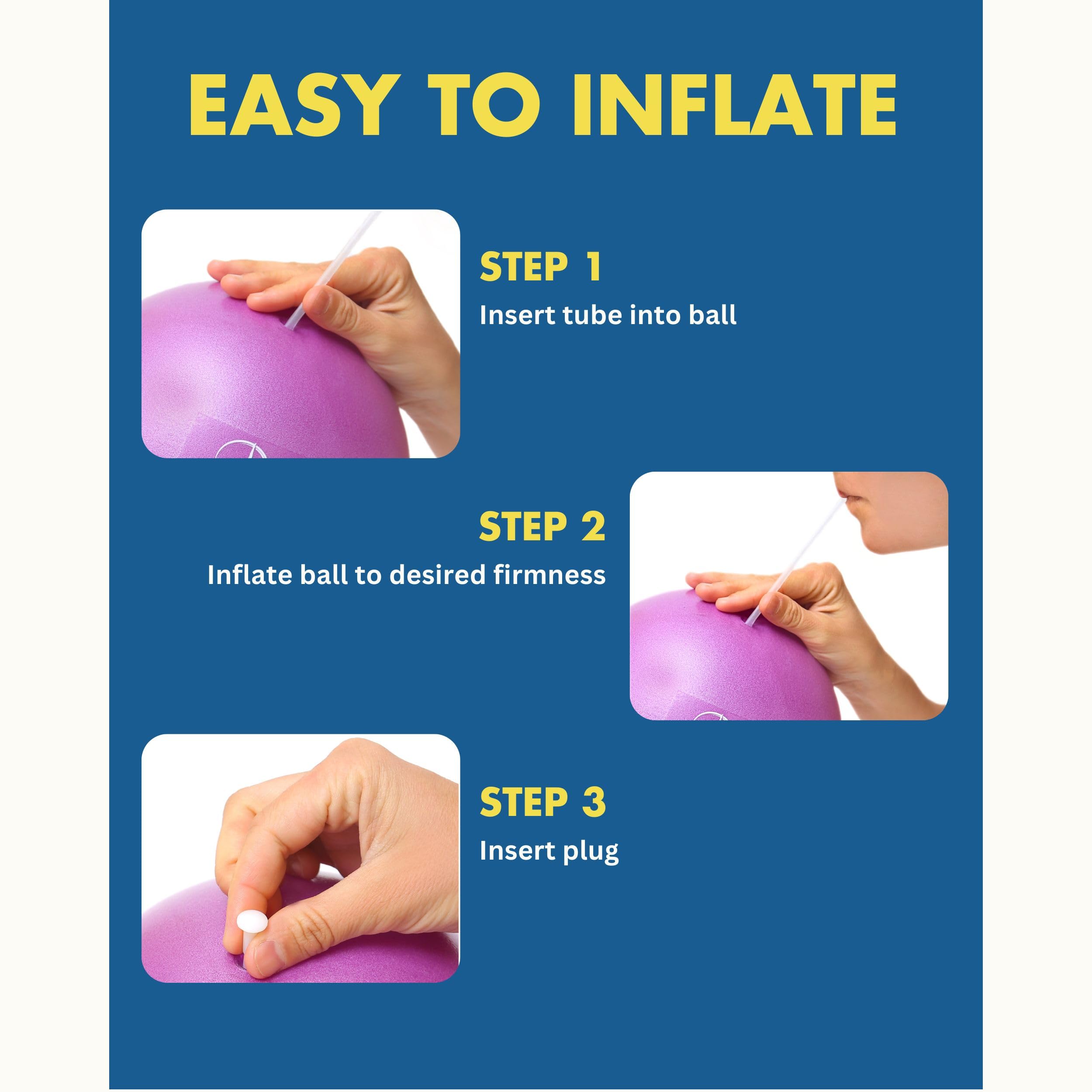 ProBody 9-Inch Pilates Ball for Core and Stability Training