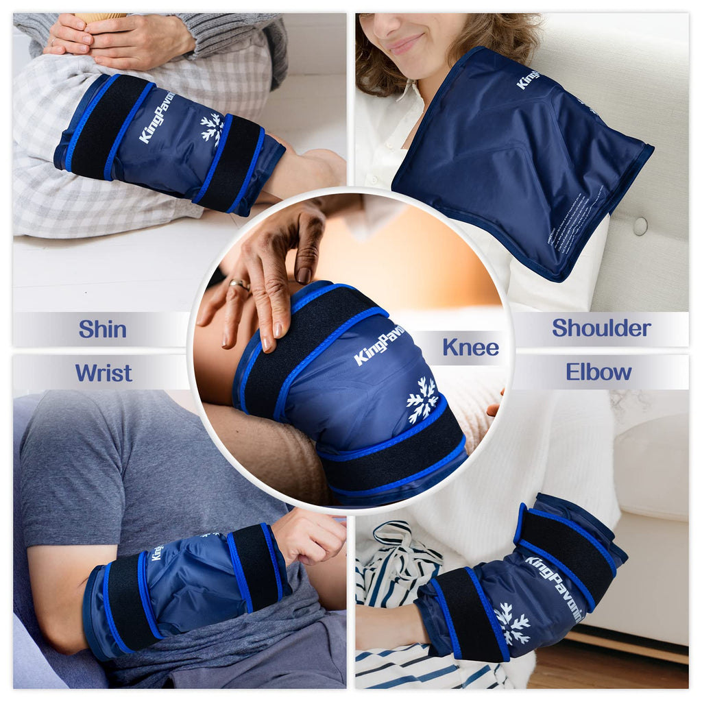 KingPavonini XXL Reusable Knee Ice Pack Wrap