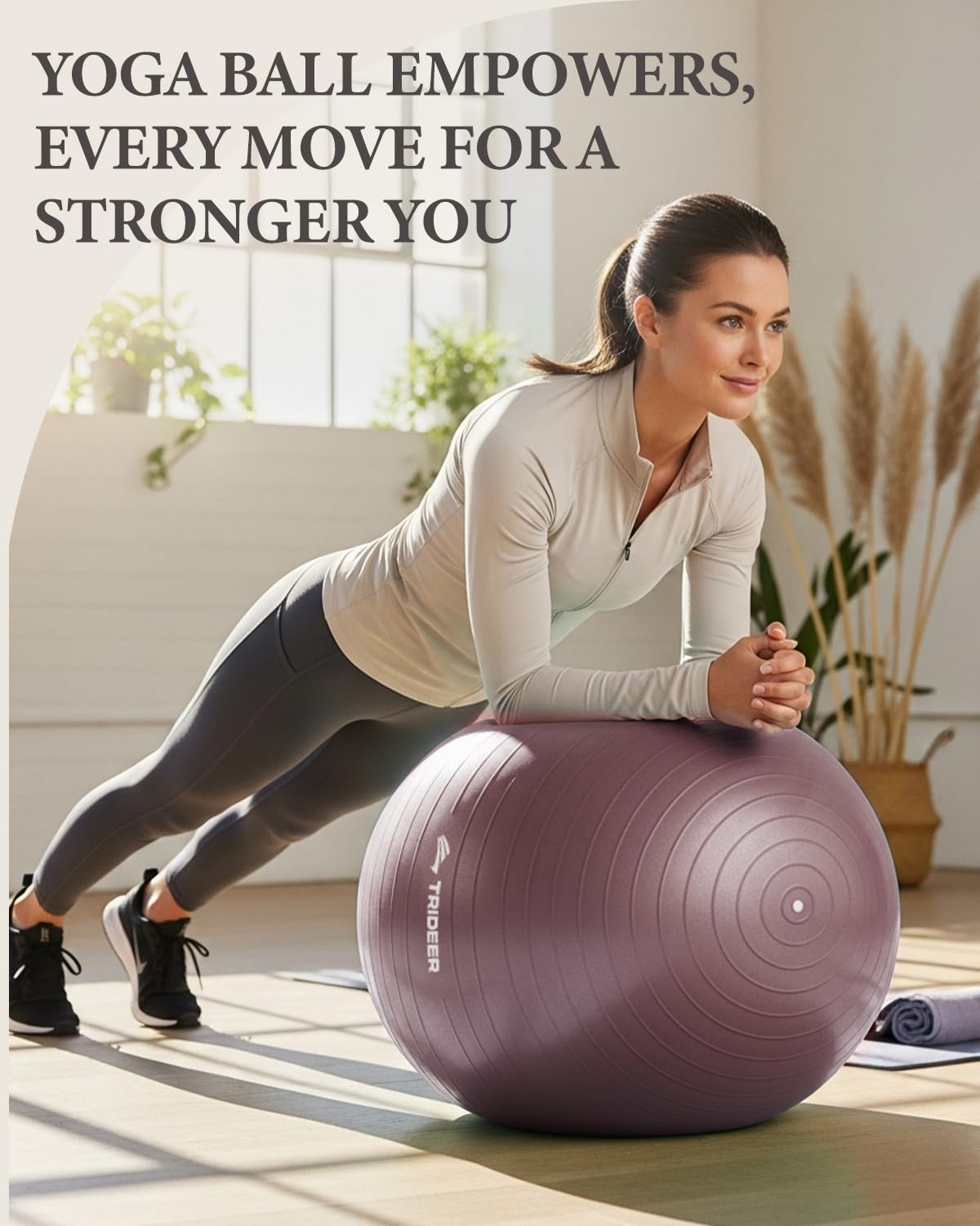 Trideer Stability Exercise Ball for Core and Balance Training