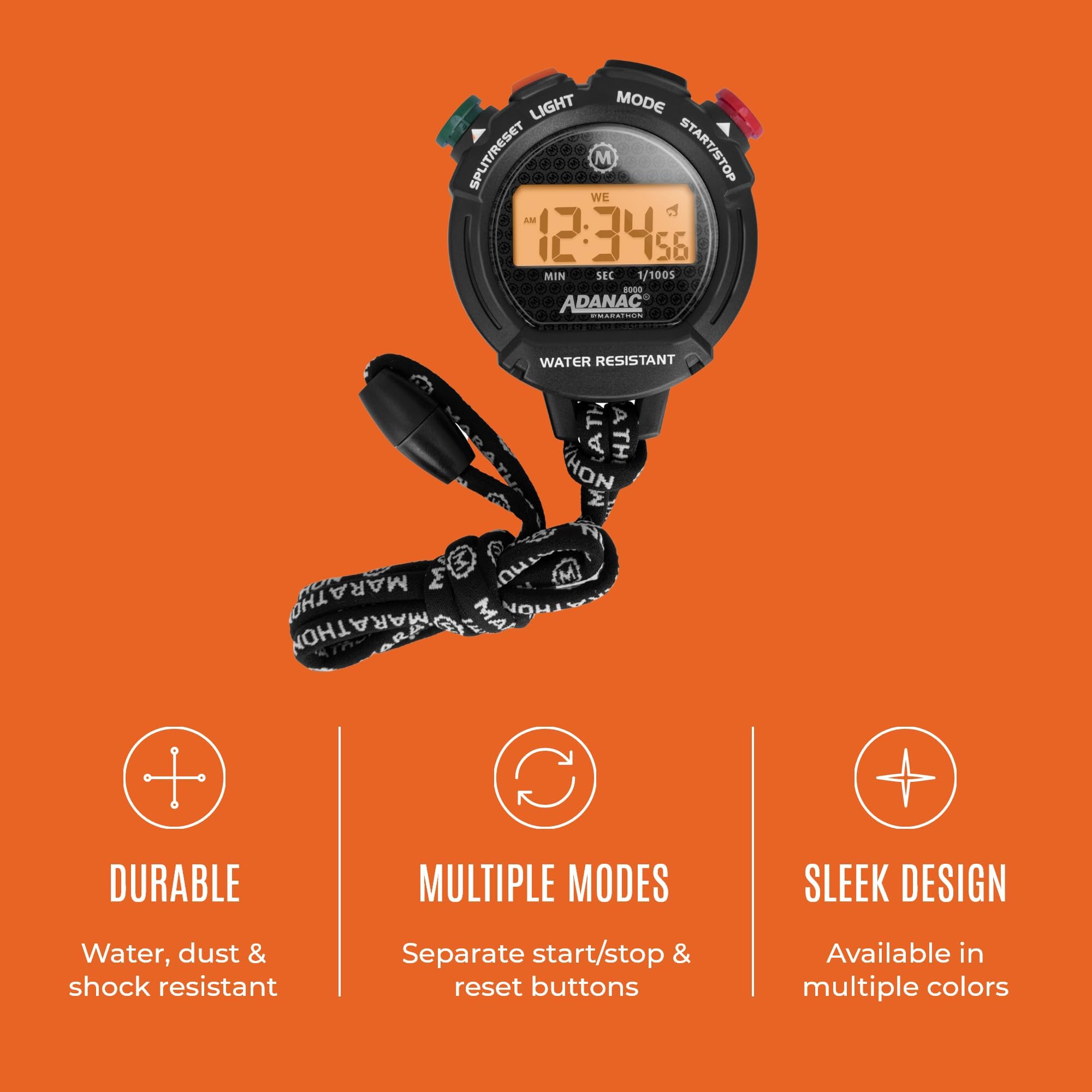 Marathon Adanac 8000 Professional Digital Stopwatch