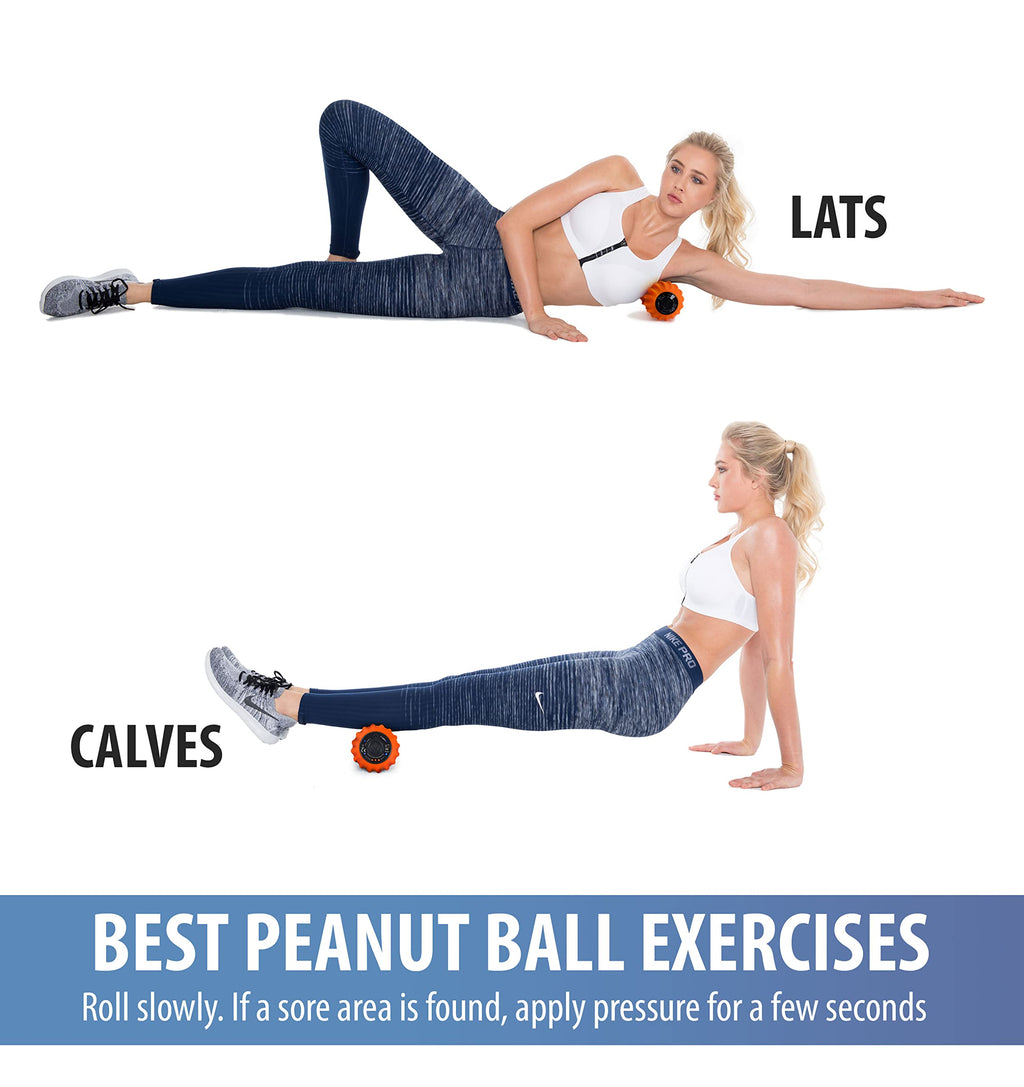 Zyllion Vibrating Peanut Massage Ball with 4 Modes