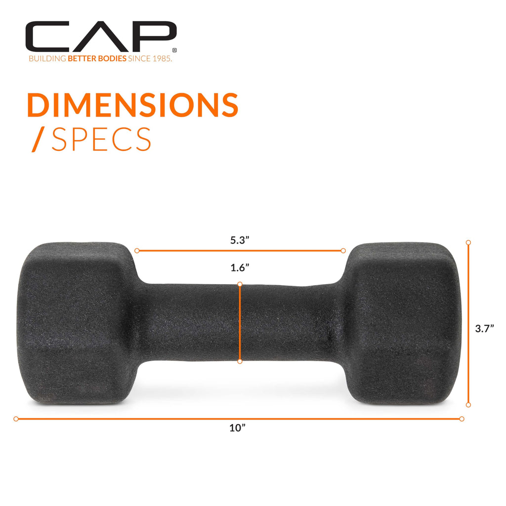 CAP Barbell 15 lb Neoprene Dumbbell Pair for Workouts
