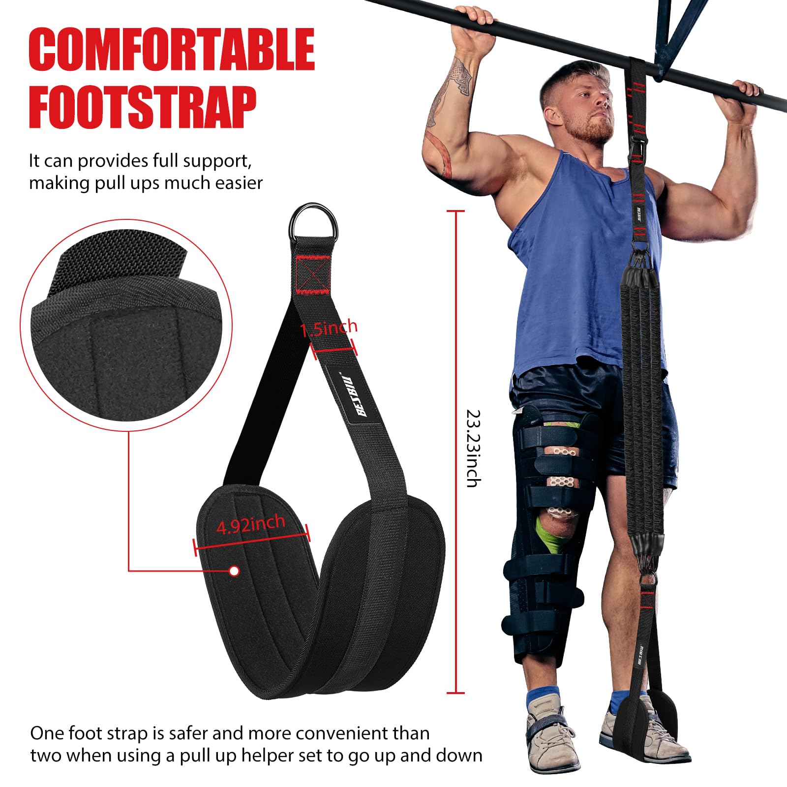 260 lb Heavy-Duty Pull-Up Assistance Band Set