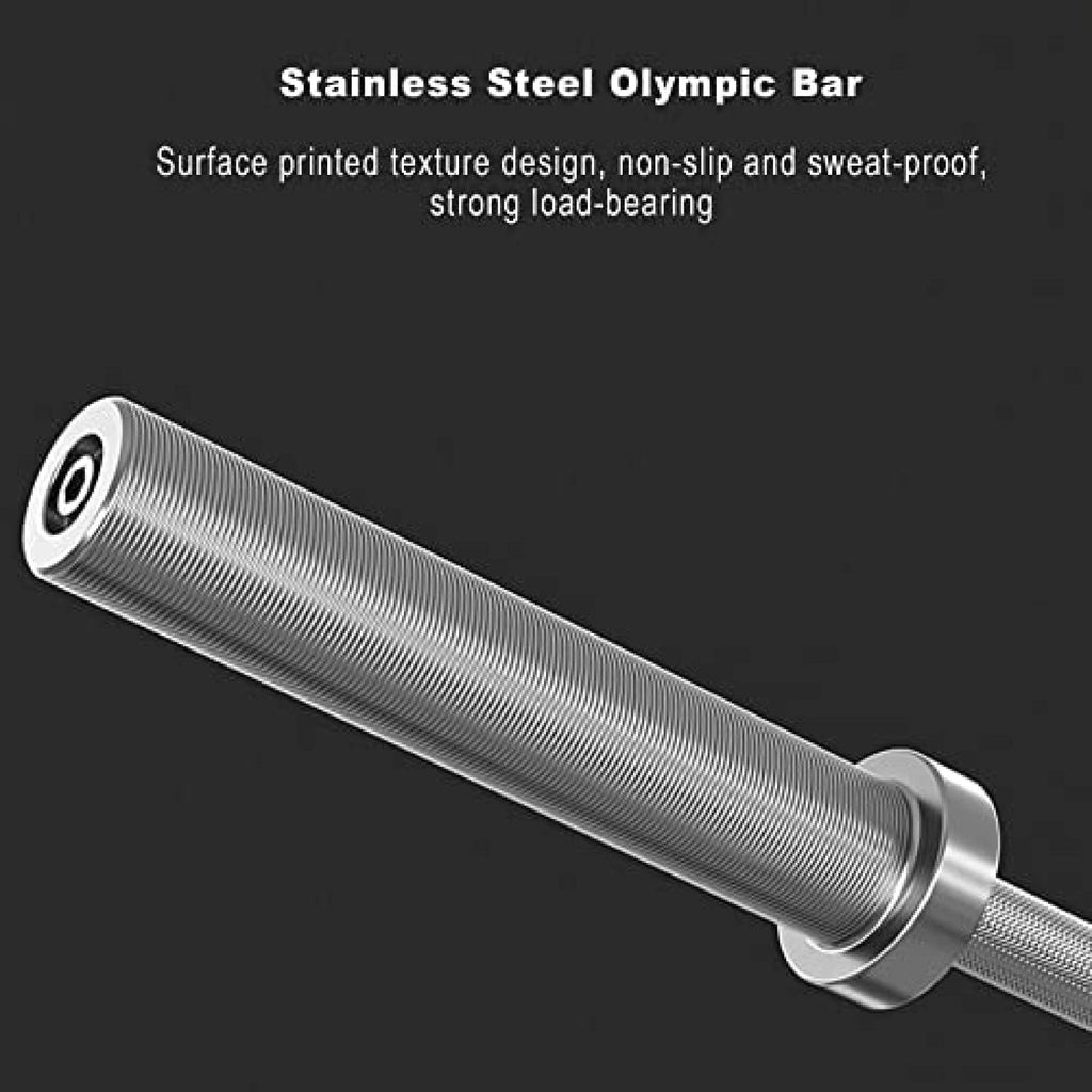 150 kg Olympic Barbell Set with 220 cm Bar and Rubber Plates