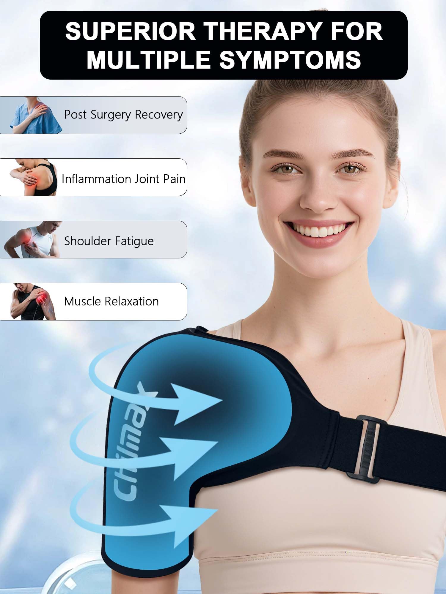 Chilmax Hot and Cold Shoulder Compression Therapy Wrap